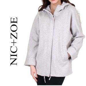 NWT NIC + ZOE Grey Basic Jacket Coat Outerwear